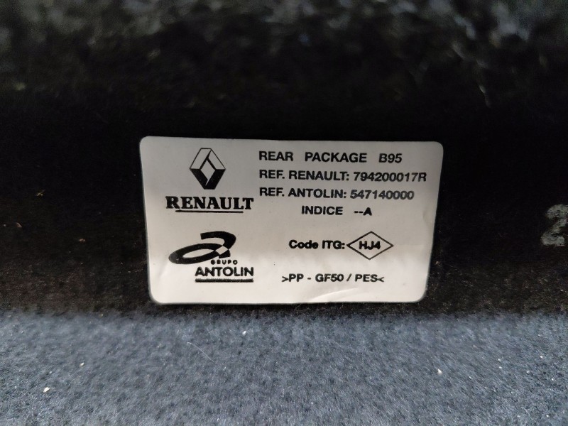 Recambio de bandeja trasera para renault megane iii hatchback (bz0/1_, b3_) 1.5 dci referencia OEM IAM 794200017R  