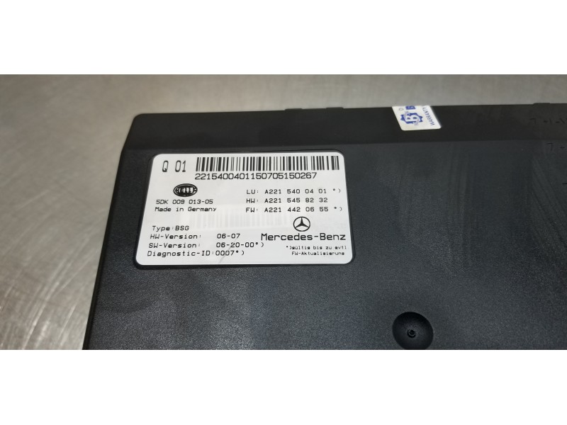 Recambio de caja precalentamiento para mercedes clase s (w221) berlina 420 / 450 cdi (221.028) referencia OEM IAM 2215400401  