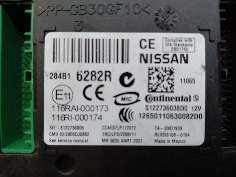 Recambio de modulo confort para renault koleos i (hy_) 2.0 dci 4x4 (hy0k) referencia OEM IAM 284B16282R  