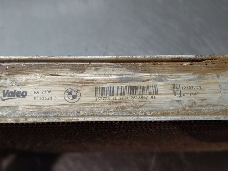 Recambio de radiador agua para bmw serie 4 coupe (f32) 428i referencia OEM IAM 17117618807  