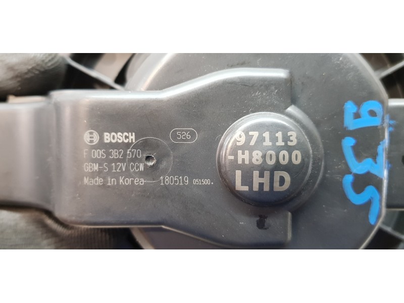 Recambio de motor calefaccion para hyundai kona klass 2wd referencia OEM IAM 97113H8000  