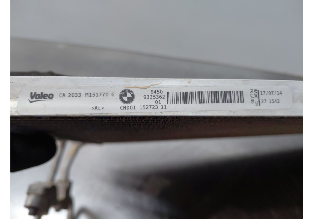 Recambio de condensador / radiador aire acondicionado para bmw serie 4 coupe (f32) 428i referencia OEM IAM 64509335362  