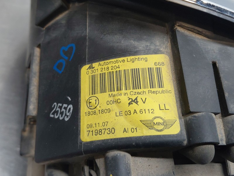 Recambio de faro derecho para bmw mini cabrio (r52) cooper referencia OEM IAM   