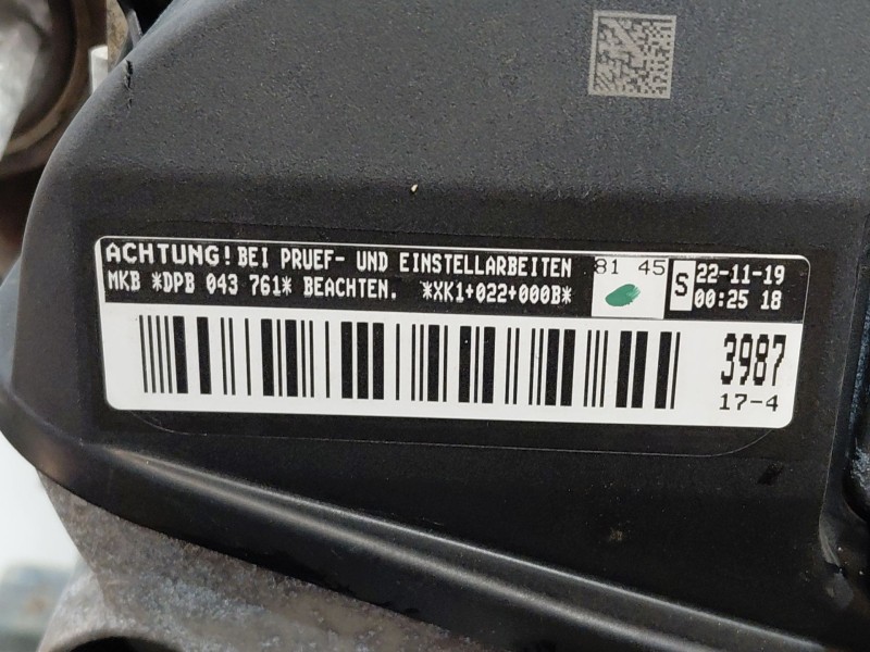 Recambio de motor completo para volkswagen golf vii lim. (bq1) bluemotion referencia OEM IAM DPB  