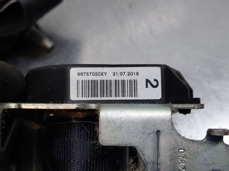 Recambio de cinturon seguridad trasero derecho para citroën c-elysée shine referencia OEM IAM 96757050XY  