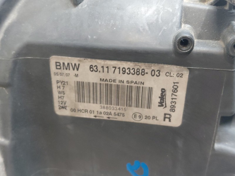 Recambio de faro derecho para bmw 1 (e87) 118 d referencia OEM IAM 63117193388  