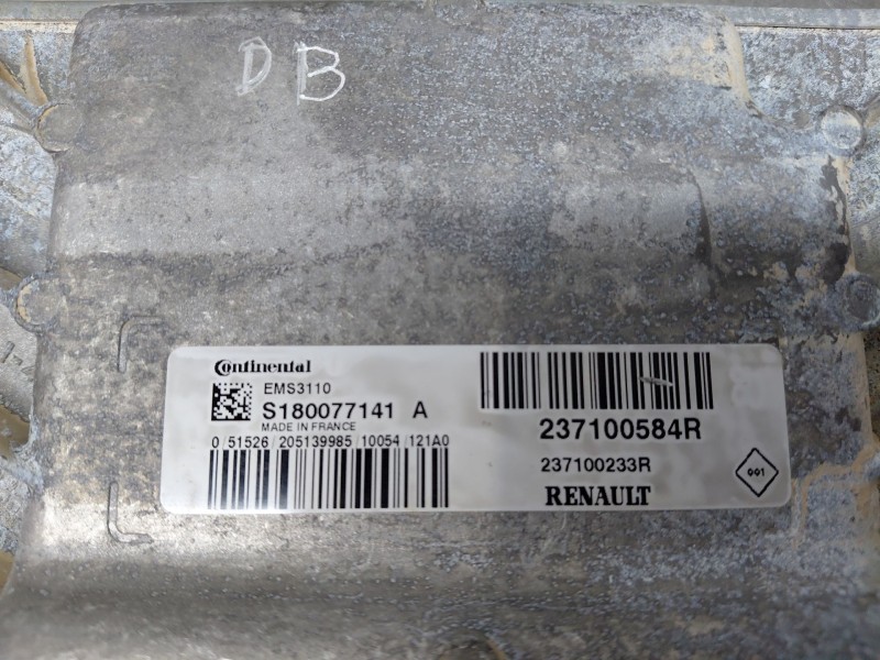 Recambio de centralita motor uce para renault megane iii coupe dynamique referencia OEM IAM 237100584R  