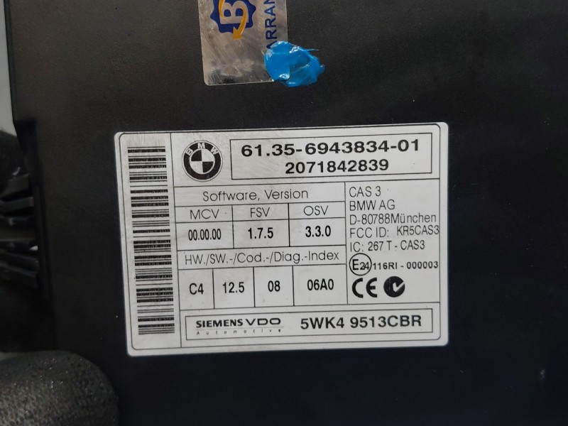 Recambio de modulo electronico para bmw 1 (e87) 118 d referencia OEM IAM 61356943834  