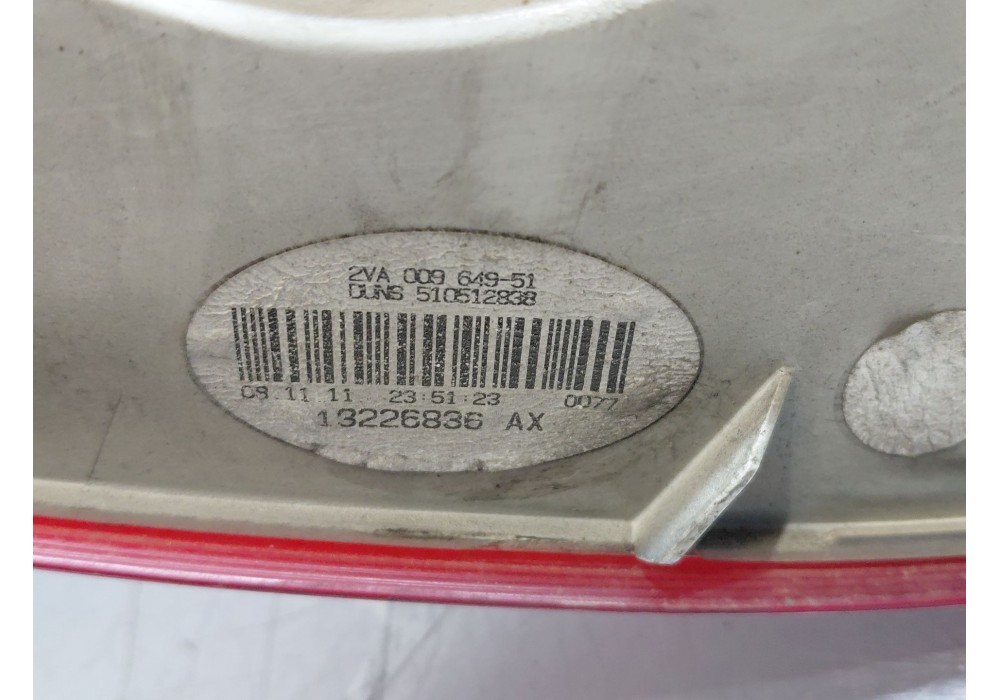 Recambio de piloto trasero izquierdo para opel insignia a (g09) 2.0 cdti (68) referencia OEM IAM 13279621 13226836 