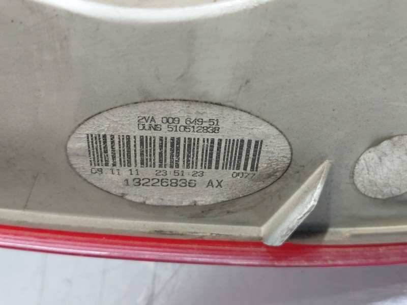 Recambio de piloto trasero izquierdo para opel insignia a (g09) 2.0 cdti (68) referencia OEM IAM 13279621 13226836 