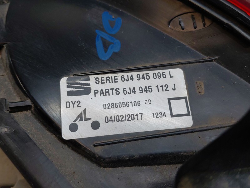 Recambio de piloto trasero derecho para seat ibiza iv (6j5, 6p1) 1.2 tsi referencia OEM IAM   