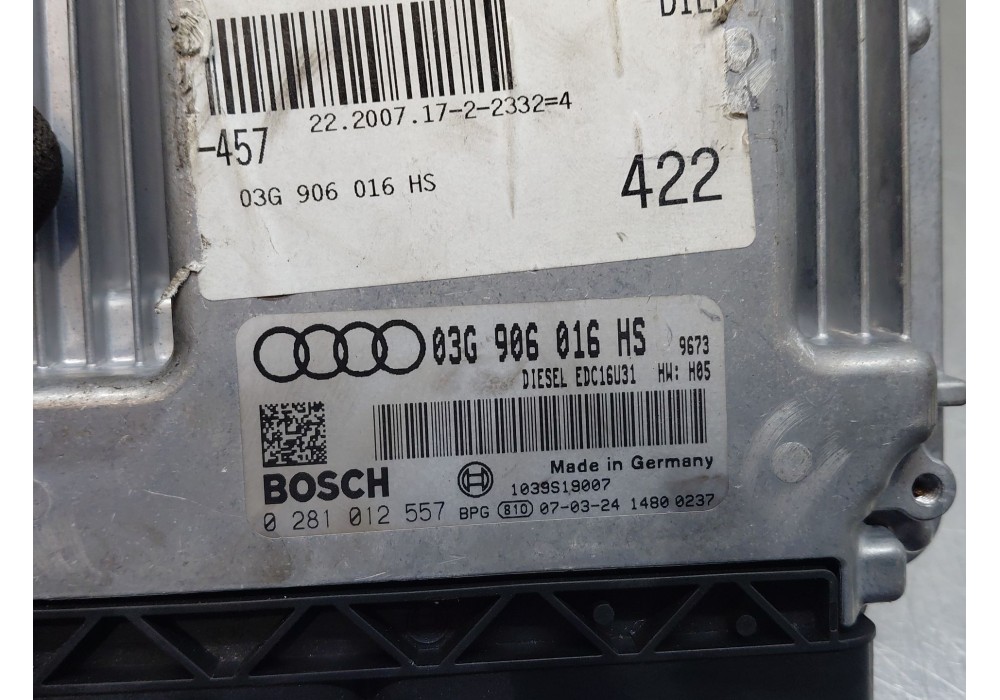 Recambio de centralita motor uce para audi a6 c6 (4f2) 2.0 tdi referencia OEM IAM 03G906016HS 0281012557 
