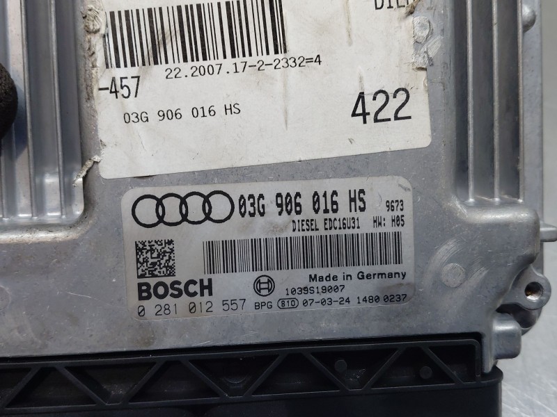Recambio de centralita motor uce para audi a6 c6 (4f2) 2.0 tdi referencia OEM IAM 03G906016HS 0281012557 