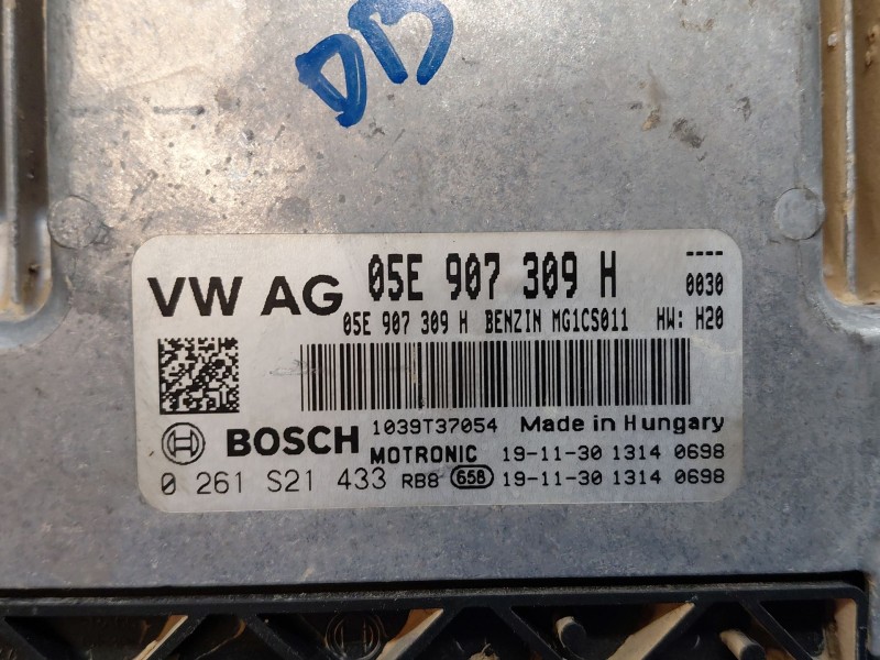 Recambio de centralita motor uce para volkswagen golf vii lim. (bq1) bluemotion referencia OEM IAM 05E907309H 0261S21433 