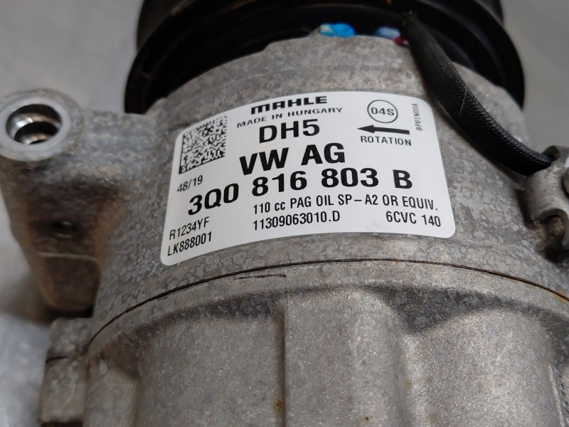 Recambio de compresor aire acondicionado para volkswagen golf vii lim. (bq1) bluemotion referencia OEM IAM 3Q0816803B  