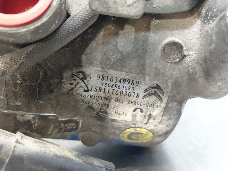 Recambio de compresor aire acondicionado para citroën c-elysée shine referencia OEM IAM 9810349980  