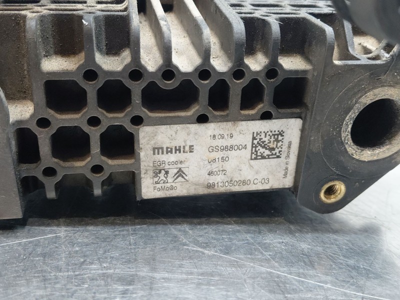 Recambio de enfriador egr para citroën c-elysée shine referencia OEM IAM 9813050280  