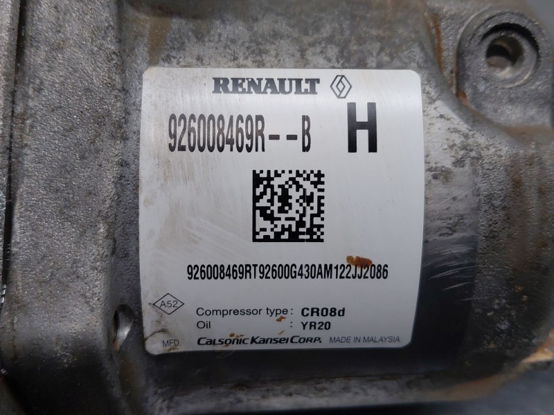 Recambio de compresor aire acondicionado para dacia sandero iii driving referencia OEM IAM 926008469R  