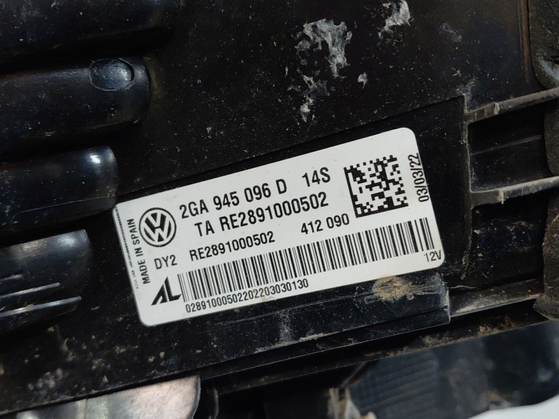 Recambio de piloto trasero derecho para volkswagen t-roc r-line referencia OEM IAM 2GA945096D  