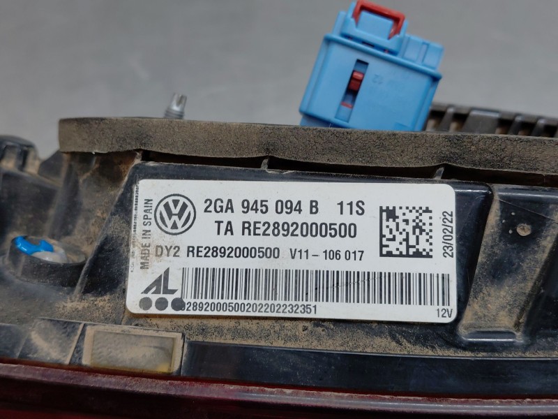 Recambio de piloto trasero derecho interior para volkswagen t-roc r-line referencia OEM IAM 2GA945094B  
