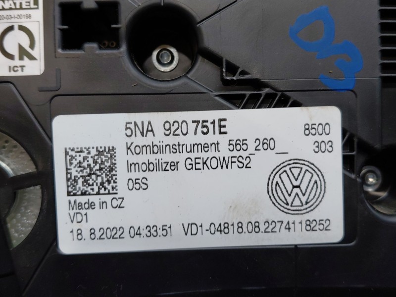 Recambio de cuadro instrumentos para volkswagen tiguan (ax1) comfortline referencia OEM IAM 5NA920751E  