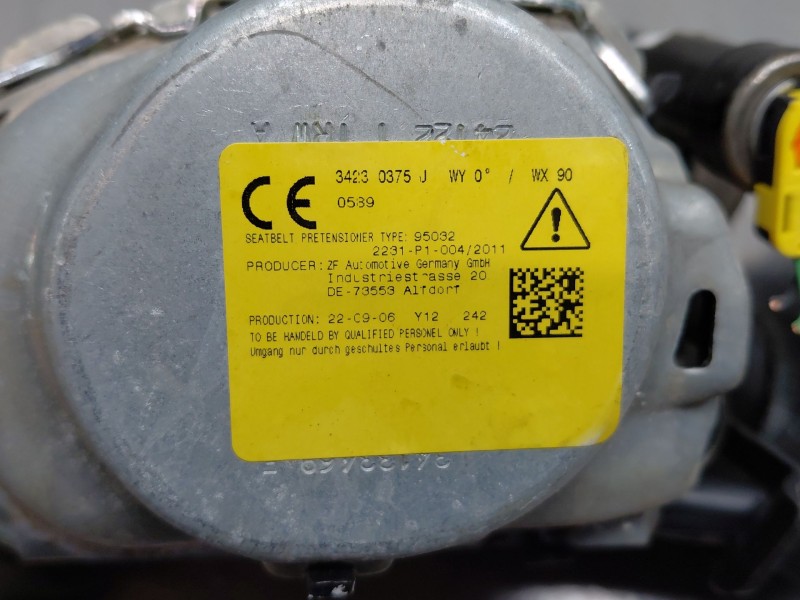 Recambio de cinturon seguridad trasero izquierdo para volkswagen tiguan (ax1) comfortline referencia OEM IAM 5NA857805DRAA  