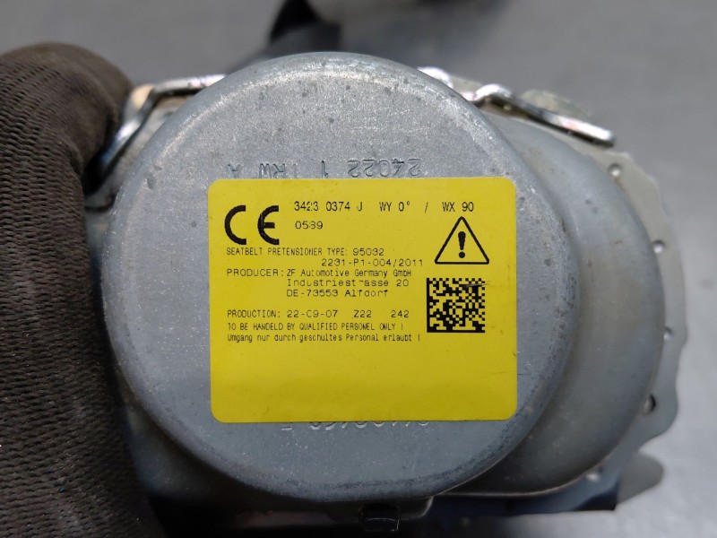Recambio de cinturon seguridad trasero derecho para volkswagen tiguan (ax1) comfortline referencia OEM IAM 5NA857806DRAA  
