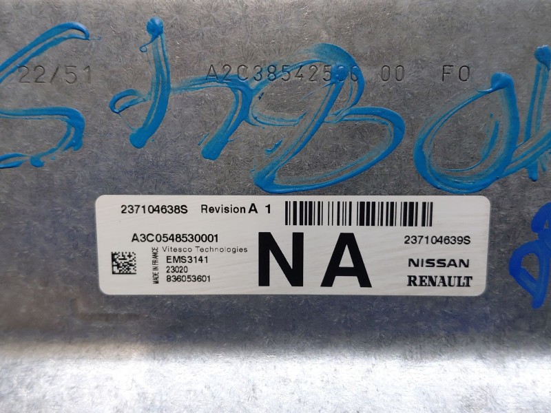 Recambio de centralita motor uce para dacia sandero iii driving referencia OEM IAM 237104639S  