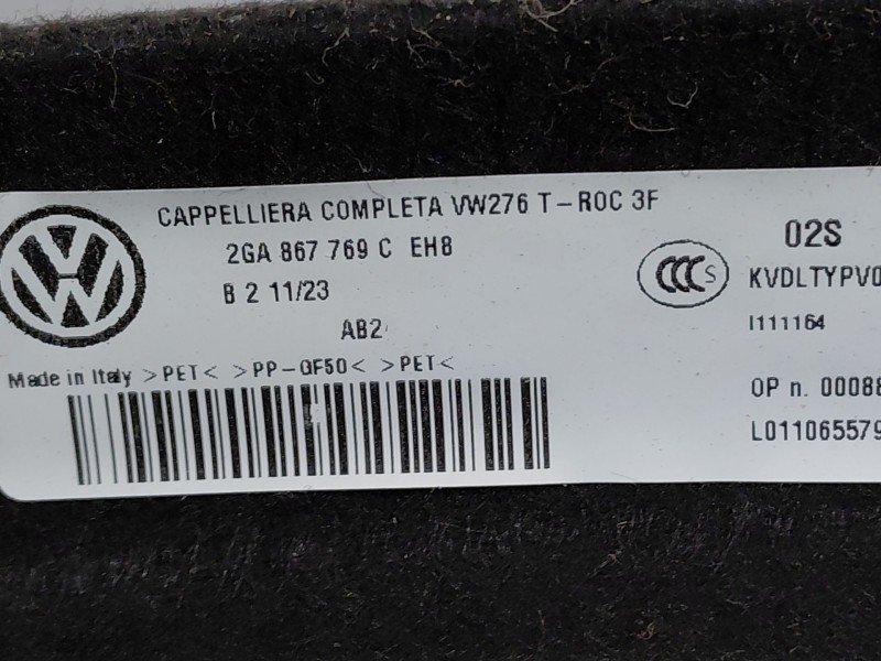 Recambio de bandeja trasera para volkswagen t-roc r-line referencia OEM IAM 2GA867769CEH8 2GA867769c 