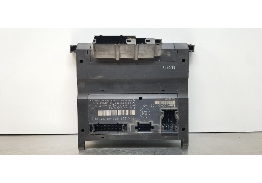 Recambio de centralita asientos para mercedes clase s (w221) berlina 420 / 450 cdi (221.028) referencia OEM IAM A2218704987  