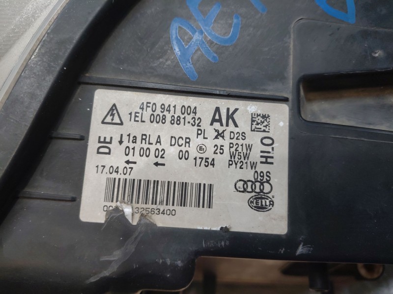 Recambio de faro derecho para audi a6 c6 (4f2) 2.0 tdi referencia OEM IAM   