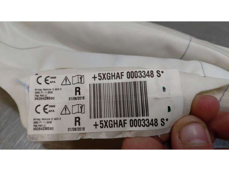 Recambio de airbag cortina delantero derecho para peugeot 508 active referencia OEM IAM 9828428080  