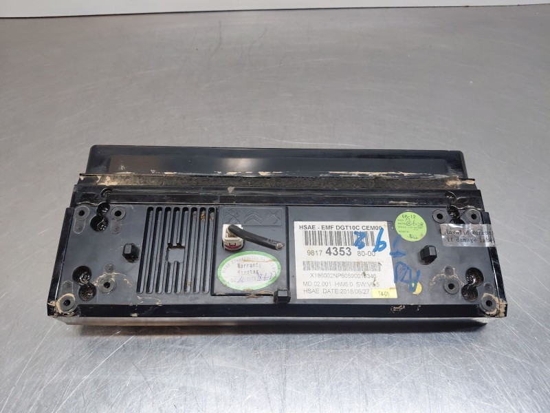 Recambio de pantalla multifuncion para peugeot 508 active referencia OEM IAM 9817435380  