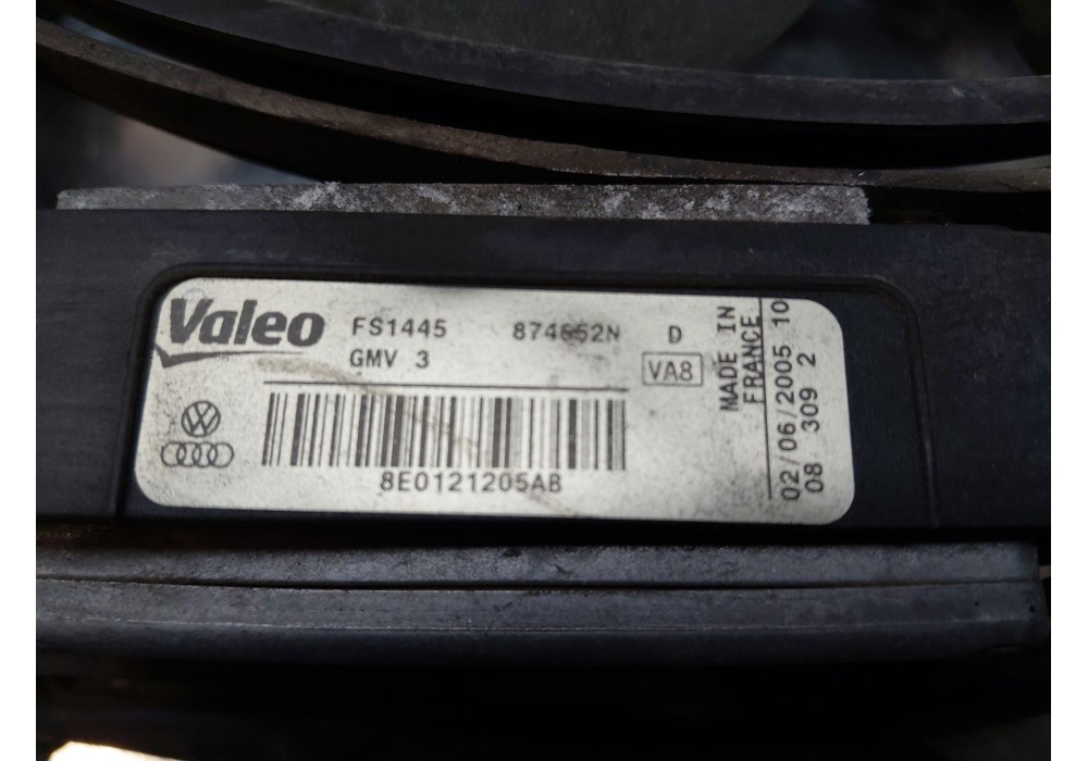Recambio de electroventilador para audi a4 b7 (8ec) 2.0 tfsi quattro referencia OEM IAM 8E0959455K 8E0959455N 8E0121205AB