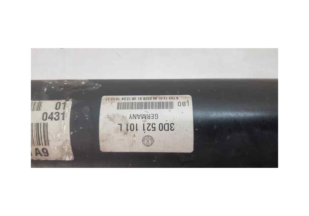 Recambio de transmision central para volkswagen phaeton (3d2/3d8) tdi v6 4motion (4 asientos) referencia OEM IAM 3D0521101L  