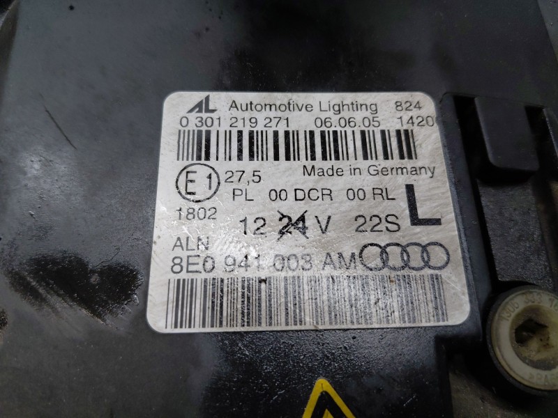 Recambio de faro izquierdo para audi a4 b7 (8ec) 2.0 tfsi quattro referencia OEM IAM 8E0941029AS  