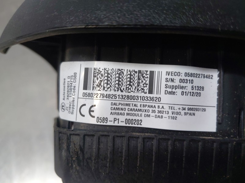 Recambio de airbag delantero izquierdo para iveco daily 35s16 35-160 referencia OEM IAM   