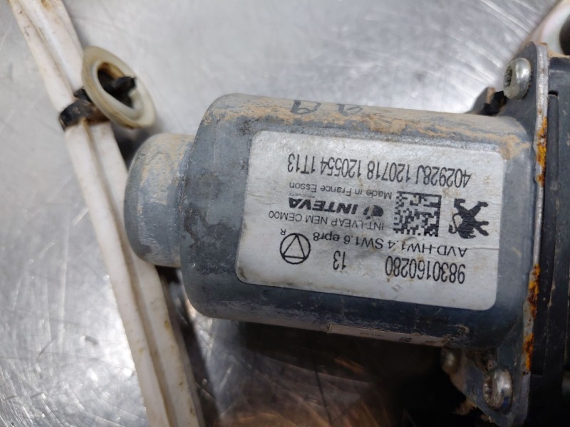 Recambio de elevalunas delantero derecho para peugeot 508 active referencia OEM IAM 9830160080  