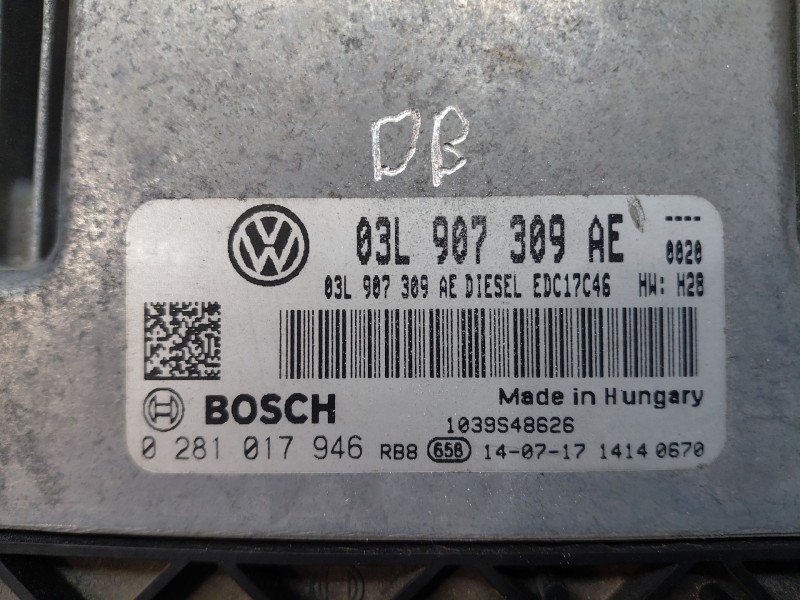 Recambio de centralita motor uce para volkswagen caddy ka/kb (2c) monospace referencia OEM IAM   