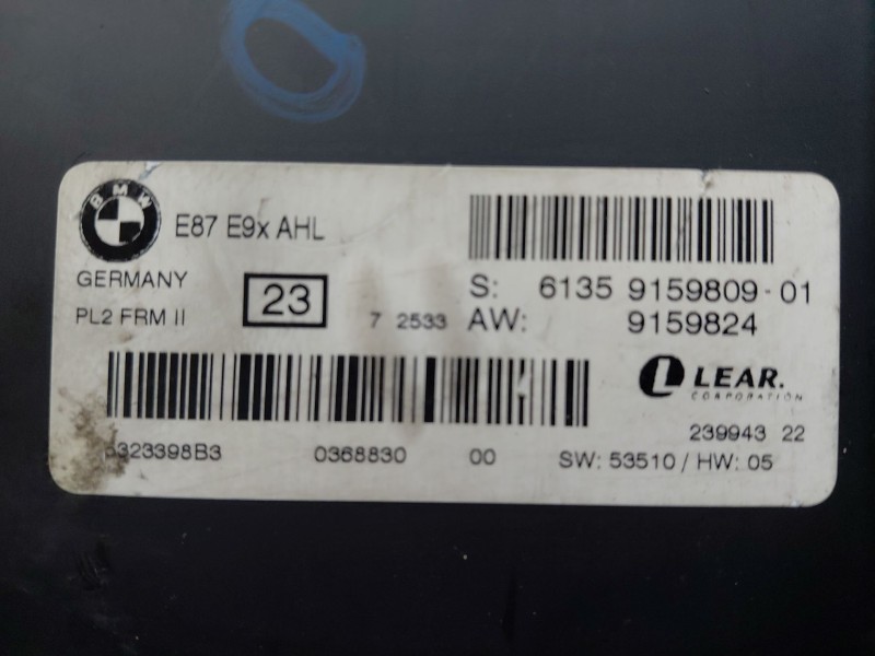 Recambio de modulo confort para bmw 3 (e90) 318 d referencia OEM IAM 61359159809  