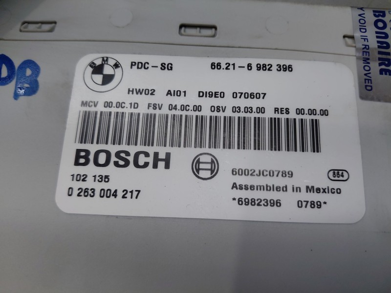Recambio de modulo aparcamiento parking ( pdc ) para bmw 3 (e90) 318 d referencia OEM IAM 66216982396 0263004217 