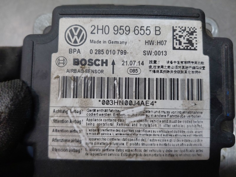 Recambio de centralita airbag para volkswagen caddy ka/kb (2c) monospace referencia OEM IAM 2H0959655B  