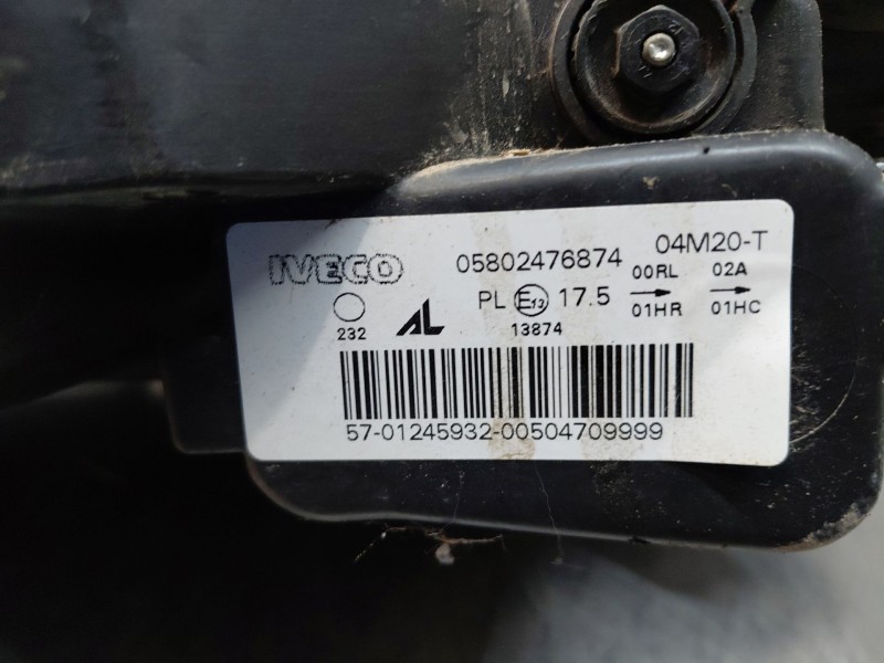 Recambio de faro izquierdo para iveco daily 35s16 35-160 referencia OEM IAM   