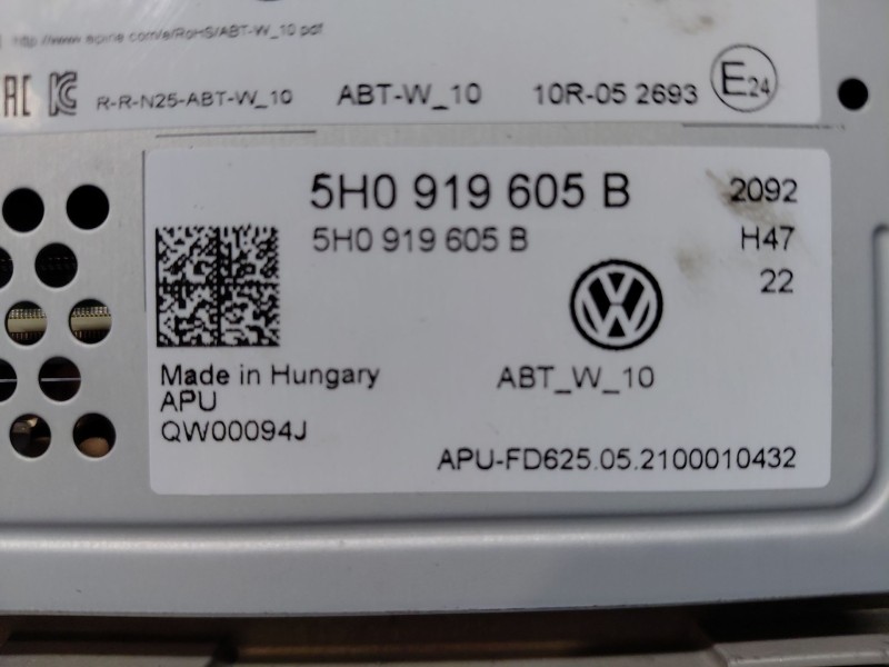 Recambio de pantalla multifuncion para volkswagen golf viii lim. (cd1) bluemotion referencia OEM IAM   