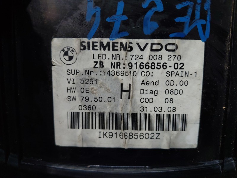 Recambio de cuadro instrumentos para bmw serie 3 cabrio (e93) essence referencia OEM IAM   