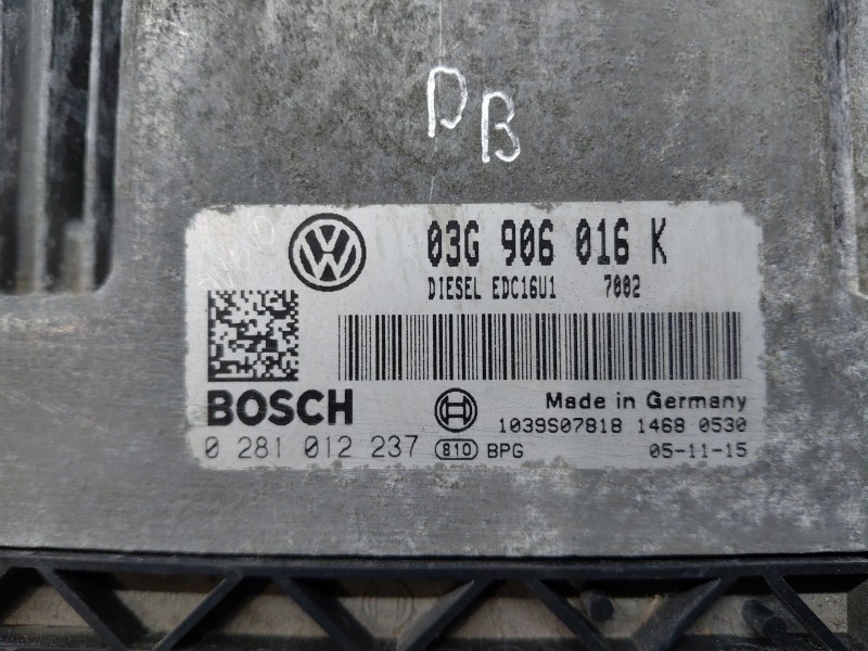 Recambio de centralita motor uce para skoda octavia ii (1z3) 1.9 tdi referencia OEM IAM   