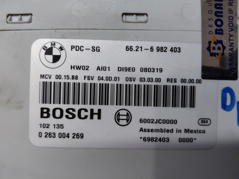 Recambio de modulo aparcamiento parking ( pdc ) para bmw serie 3 cabrio (e93) essence referencia OEM IAM   