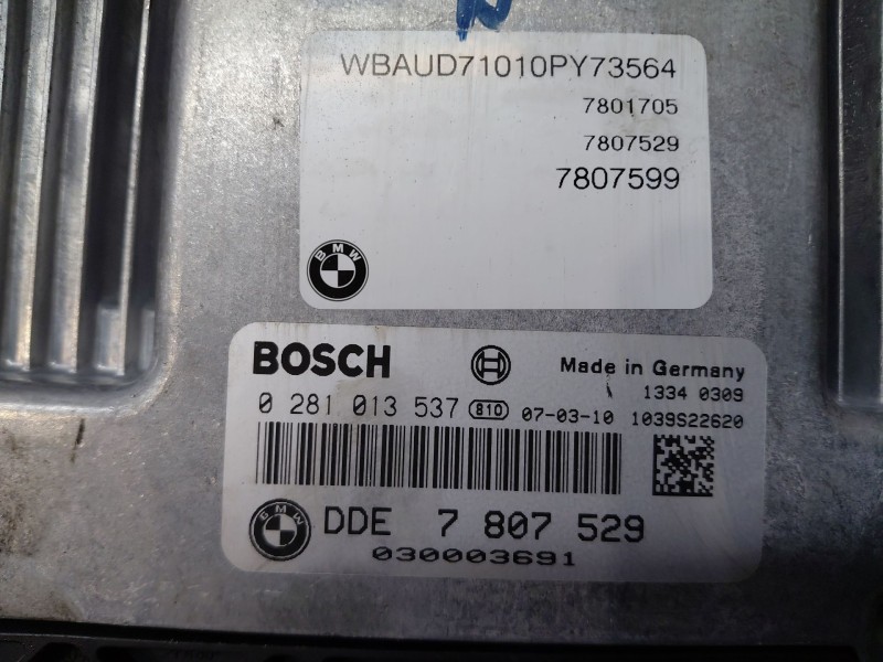 Recambio de centralita motor uce para bmw 1 (e87) 118 d referencia OEM IAM 0281013537 7807529 
