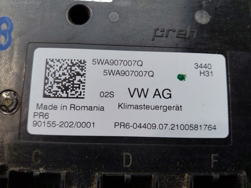 Recambio de modulo electronico para volkswagen golf viii lim. (cd1) bluemotion referencia OEM IAM   