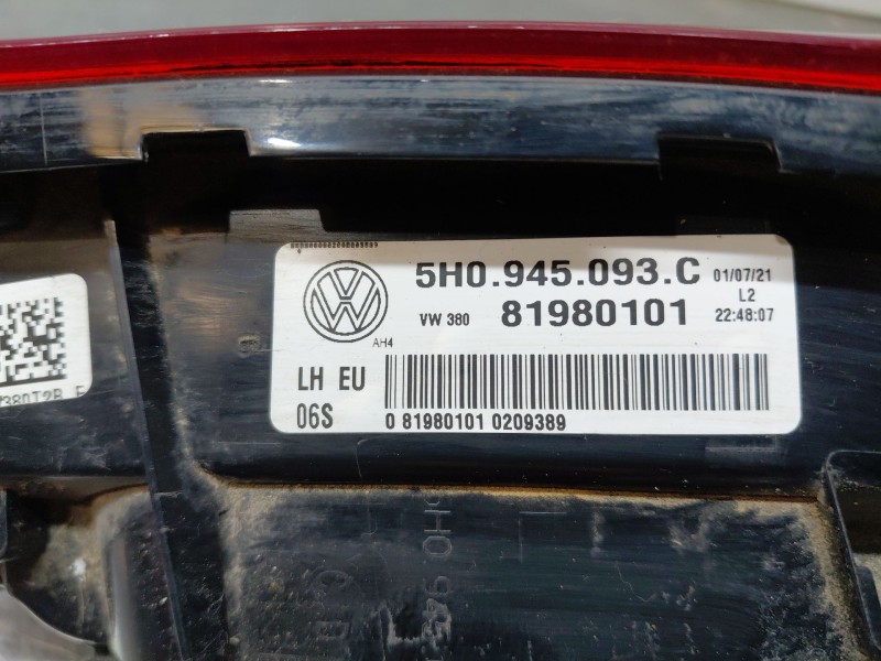 Recambio de piloto trasero izquierdo interior para volkswagen golf viii lim. (cd1) bluemotion referencia OEM IAM   